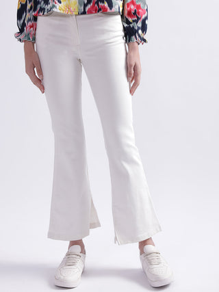 Elle Women White Regular Fit Jeans