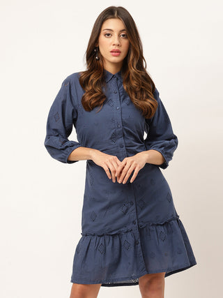 Elle Women Blue Dress