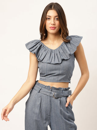 Elle Women Blue Top