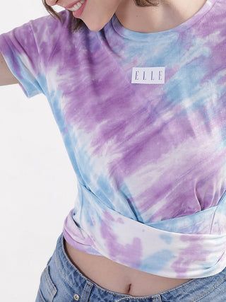 Elle Women Blue Tshirt