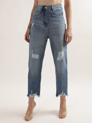 Elle Women Blue Regular Fit Jeans