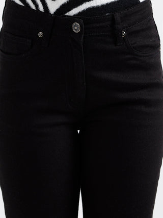 Elle Women Solid Flared Jeans