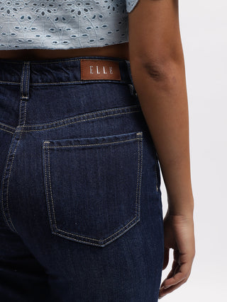 Elle Women Blue Straight Fit Jeans