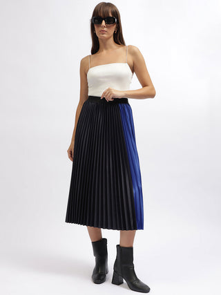 Elle Women Blue Relaxed Fit Skirt