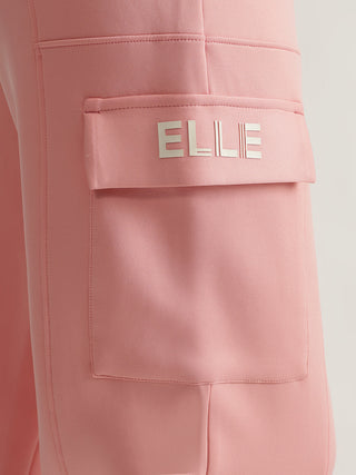 Elle Women Pink Solid Relaxed Fit Joggers Style Sweatpant