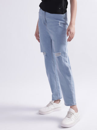 Elle Women Blue Mom Fit Jeans