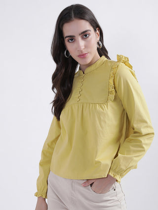Elle Women Yellow Top