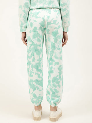 Elle Women Teal Dyed Regular Fit Sweatpant