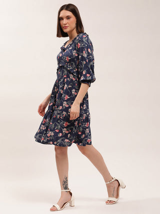 Elle Women Blue Dress