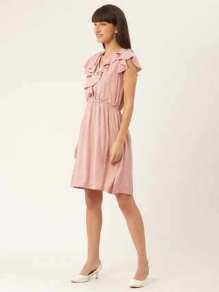 Elle Women V Neck Dress