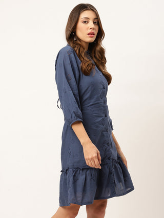 Elle Women Blue Dress