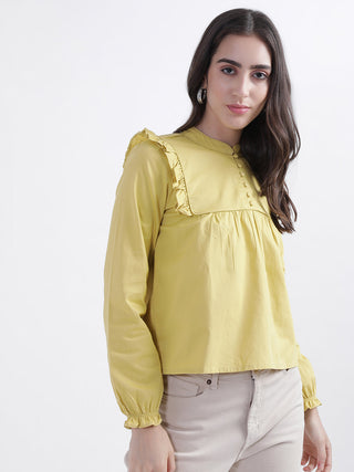 Elle Women Yellow Top