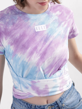 Elle Women Blue Tshirt
