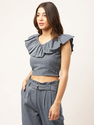 Elle Women Blue Top