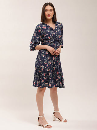 Elle Women Blue Dress