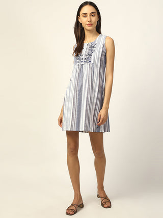 Elle Women Multi Printed Round Neck Dress