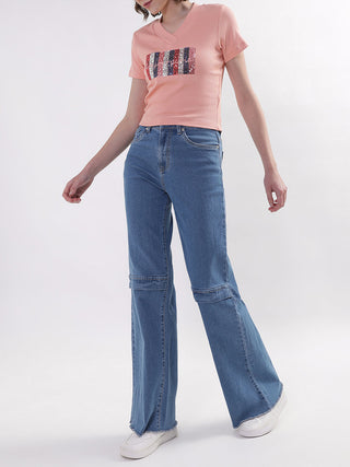 Elle Women Pink Tshirt