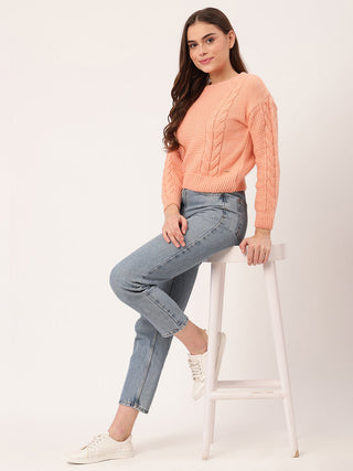 Elle Women Round Neck Sweater