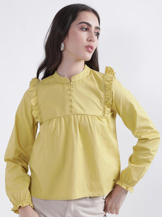 Elle Women Yellow Top