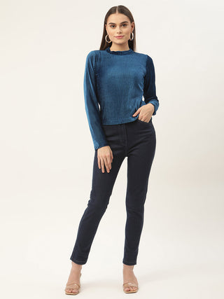 Elle Women Blue Straight Fit Jeans