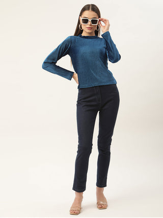 Elle Women Blue Straight Fit Jeans