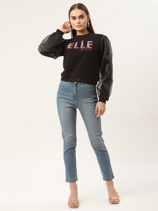 Elle Women Round Neck Sweatshirt