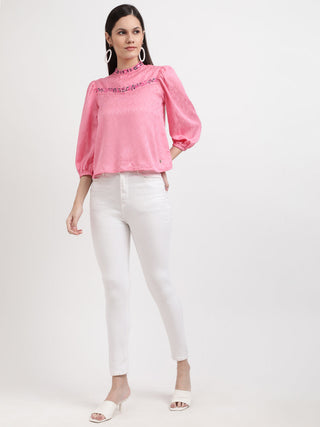 Elle Women Pink Top