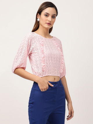 Elle Women Pink Tshirt