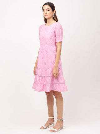 Elle Women Pink Dress