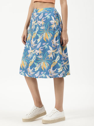 Elle Women Multi Printed Flared Skirt