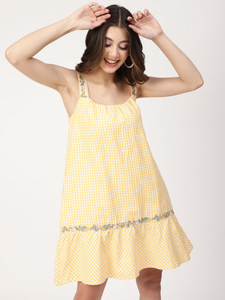 Elle Women Yellow Dress