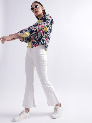 Elle Women White Regular Fit Jeans
