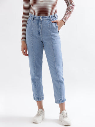 Elle Women Blue Mom Fit Jeans