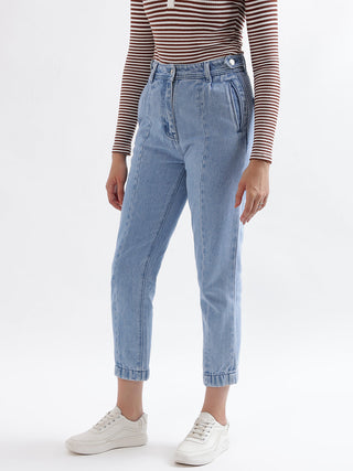 Elle Women Blue Mom Fit Jeans