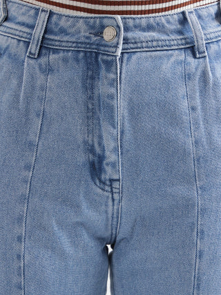 Elle Women Blue Mom Fit Jeans