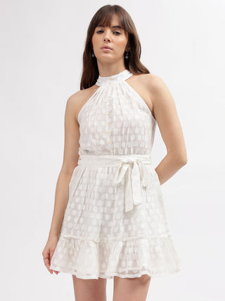 Elle Women Cream Dress
