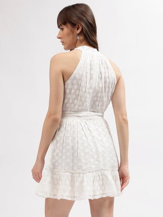 Elle Women Cream Dress