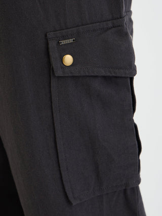 Elle Women Black Relaxed Fit Solid Jogger