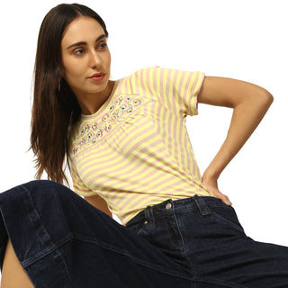Elle Women White Flare Jeans