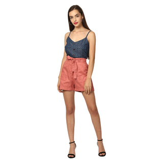 Elle Women Beige Regular Fit Shorts