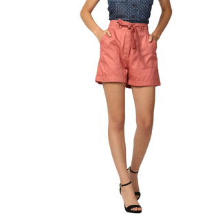 Elle Women Beige Regular Fit Shorts