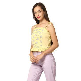 Elle Women Yellow Top