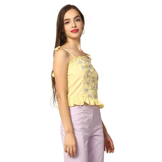 Elle Women Yellow Top