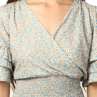 Elle Women Multi Printed Round Neck Top