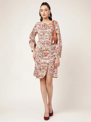 Elle Women Beige Dress
